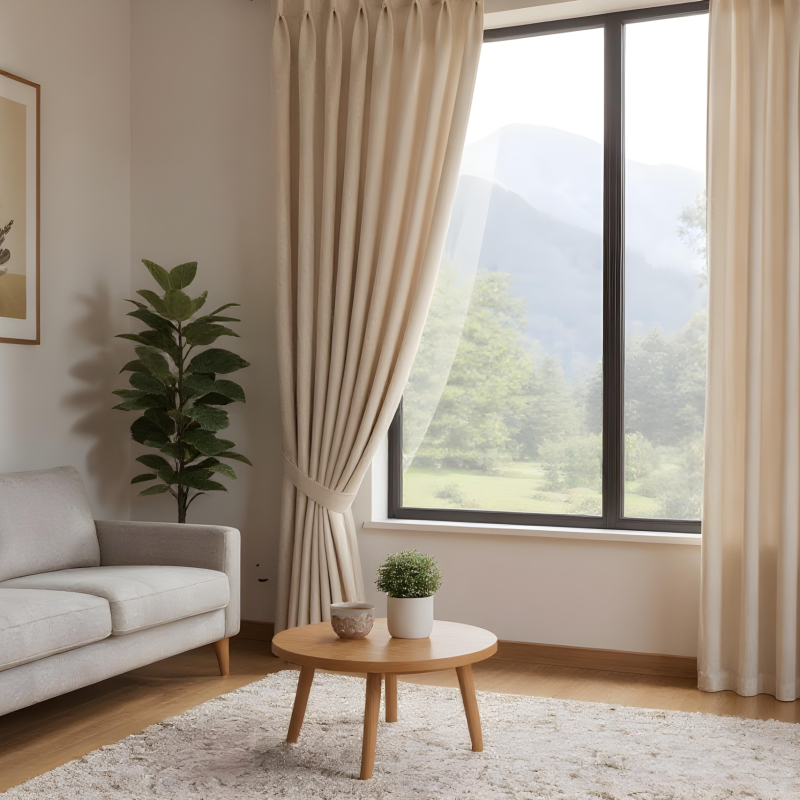 WINE GLASS PLEAT CURTAINS
